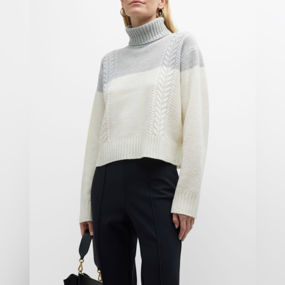 ATM ANTHONY THOMAS MELILLO
Two-tone cable-knit wool turtleneck sweater - Picture 3 of 12